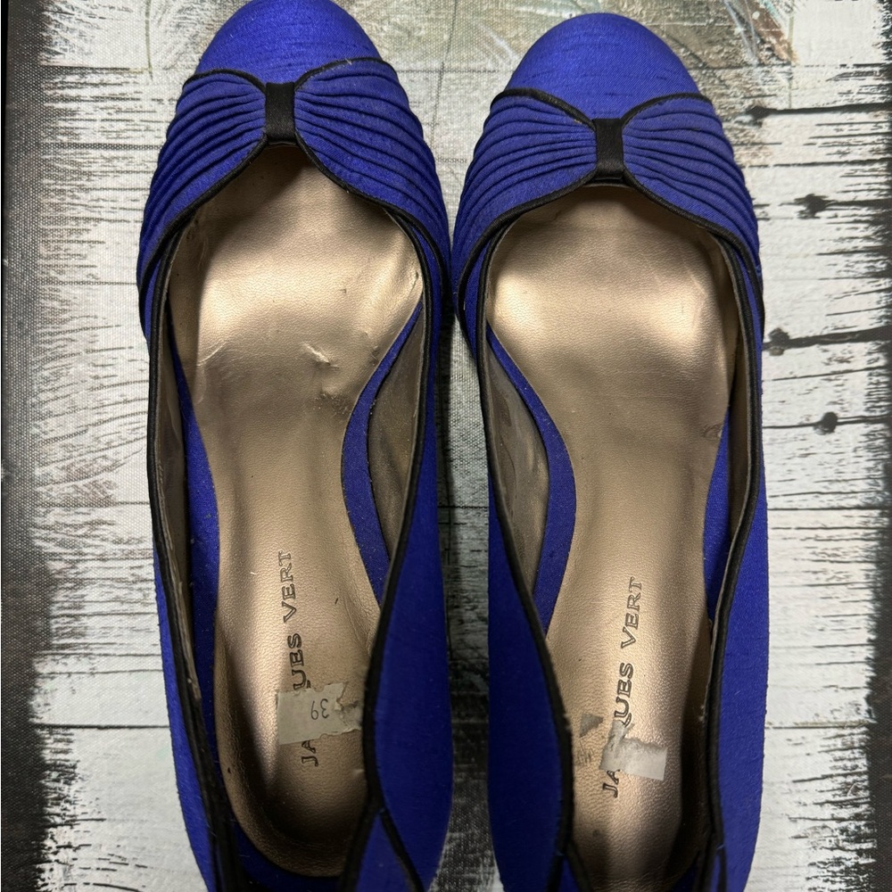 Jacques Vert Cobalt Blue Court Shoes Size 39